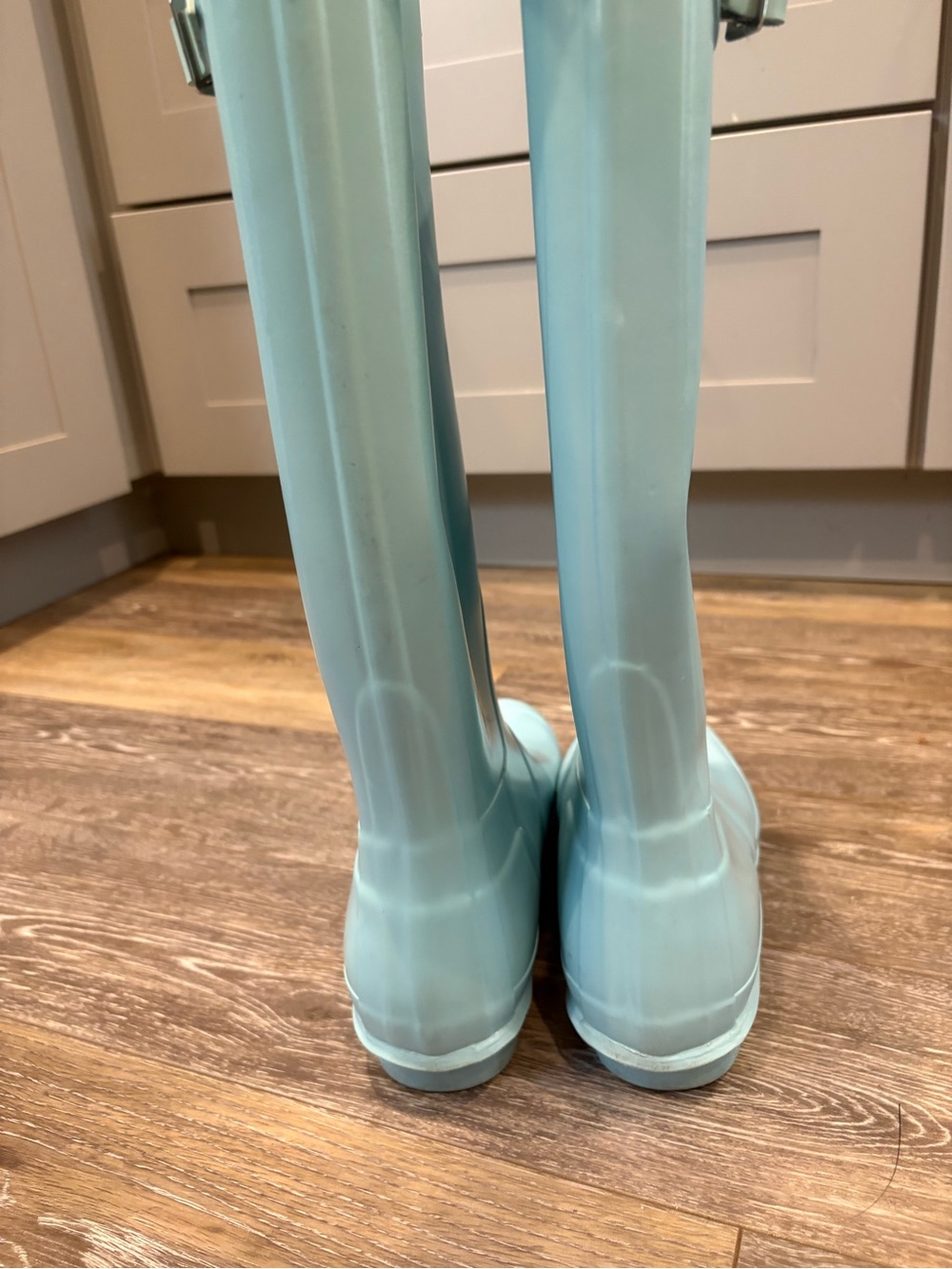 Hunter Tall Waterproof Rain Boots in Robins Egg Blue - Picture 7 of 14